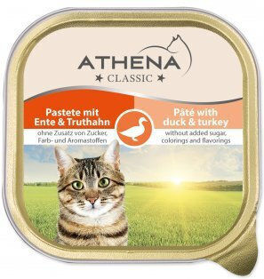 Athena Мокра Храна За Възрастни Котки С Патица Турция И Месо 100гр
