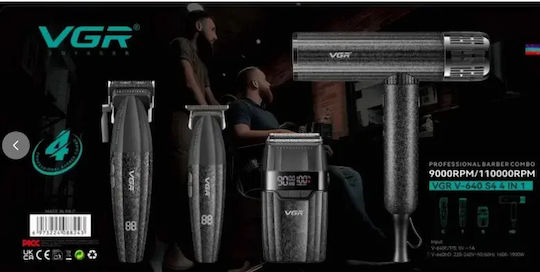 VGR Professional Hair Clipper Set Black V-640 S4