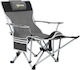 Outsunny Beach Chair Black 82x100x88cm