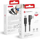 Forcell USB 2.0 Кабел USB-C Мъжки - USB-C 100W Черен 2m