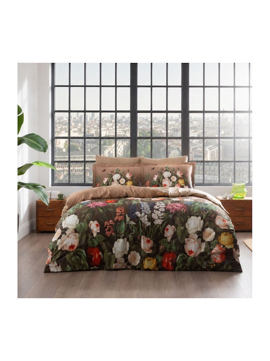 Tac Set Huse Pentru Pilote 200x220cm Dublu Cu 4 Fețe De Pernă Și 1 Cearceaf Digital Ponia