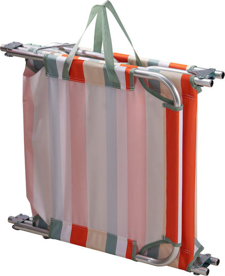 Camping Strandliege Rot Klappbar Aluminium 187x57x29cm