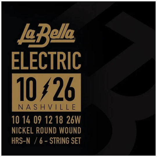 La Bella Hrs-n Χορδές Ηλεκτρικής Κιθάρας Nashville Tuning 10-26