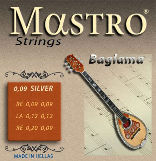 Mastro Χορδές Μπαγλαμά Silverplated 009 Set