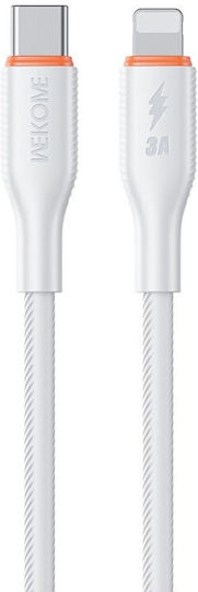 WK USB-C zu Blitzkabel 27W Weiß 1m