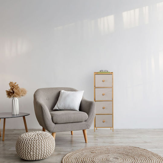 Sertar De Depozitare Din Bambus L31xL30xÎ94cm