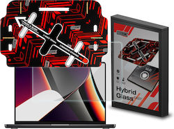 Grizzglass Hybridglass Easy Protective Film Installation Kit Included Compatible Macbook Pro 14 Inch M5 Transparent