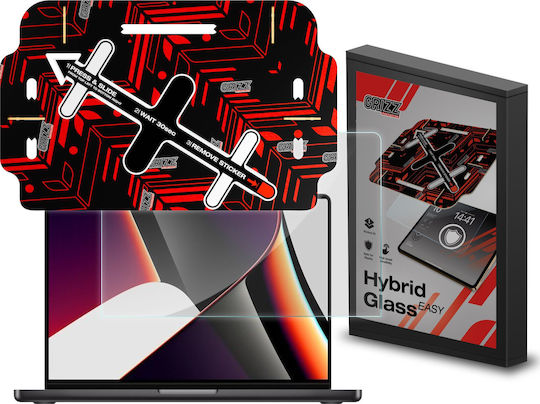 Grizzglass Hybridglass Easy Protective Film Installation Kit Included Compatible Macbook Pro 16 Inch M5 Transparent