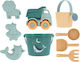 Bucket Truck And Beach Shovels Set 9 Pieces Monneka Teal Whale