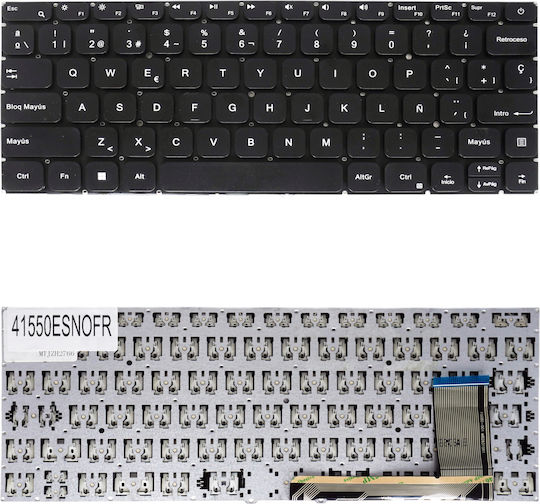 Spanish Laptop Keyboard Acer Aspire Lite Al14-51 Al14-51m Al14-51m-57h1 Al14-51m-57bn Al14-51m-58u1 Al14-51m-59ya Al14-51m-364b Nx.ktwsp.002 Es No Frame Black Code 41550esnofr