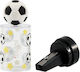 Ξύστρα Fancy I-total Βαρελάκι Διάφανο Football Xl2686e