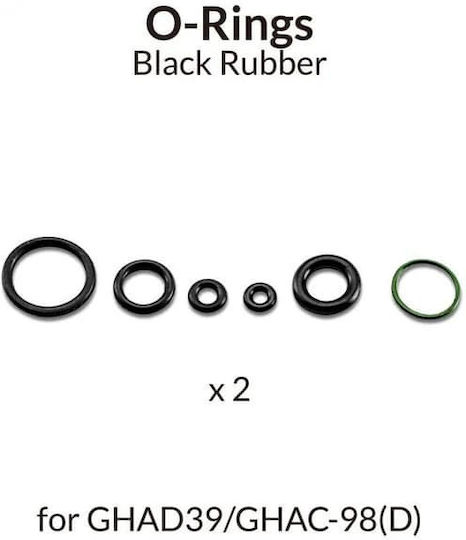 Gaahleri Black O-rings Αερογράφους Ghad-39/ghad-98 D