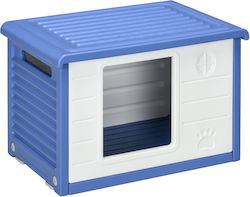 Pawhut Σπιτάκι Σκύλου Μπλε 60x42x40cm Pawhut Σπιτάκι Σκύλου Μπλε 60x42x40cm