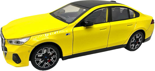 BMW Seria 5 530i G60 M Sport Galben Model Metalic 1:24 Lumini Sunete Uși Funcționale Capotă Portbagaj