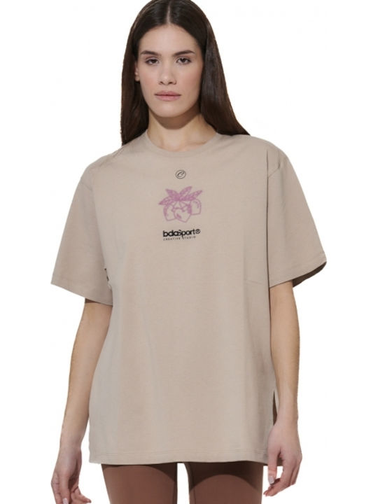 Body Action Damen T-shirt Beige