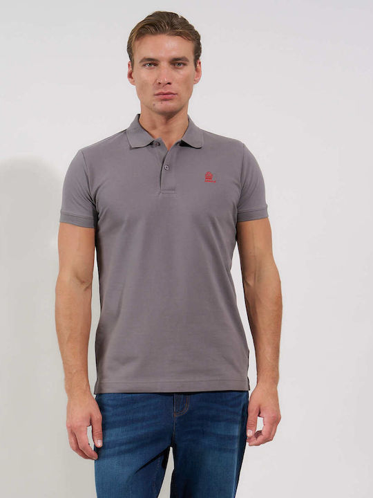 Admiral Polo Short Sleeve Blouse Anthracite