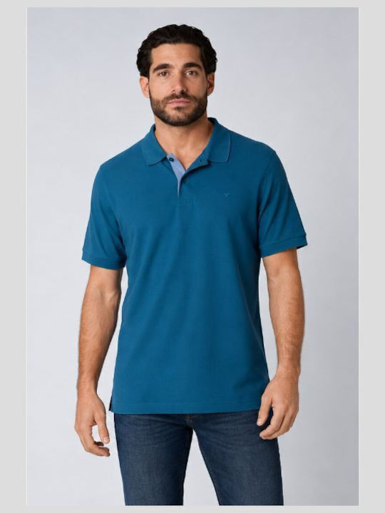 Polo Short Sleeve Blouse Petrol Blue