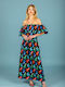Summer Maxi Dress Black 131-81854-Black 60B