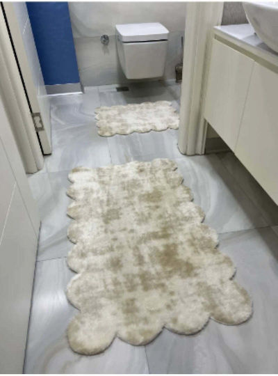 SteweHome Non-Slip Set Bath Mats STE-029992-P29992 Multicolour 60x100cm 2 Pieces