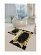 SteweHome Αντιολισθητικό Σετ Πατάκια Μπάνιου STE-029700-P29700 Μαύρο 60x100εκ. 2τμχ