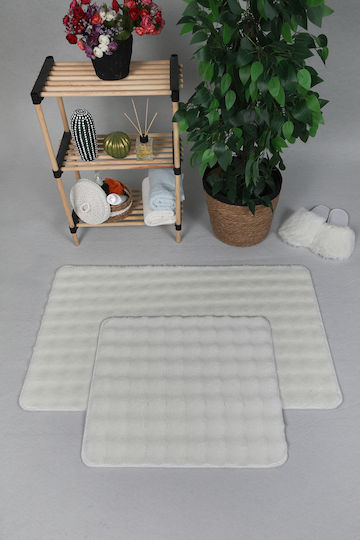 SteweHome Non-Slip Set Bath Mats STE-029843-V66300 Beige 50x80cm 2 Pieces