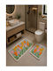 SteweHome Non-Slip Bath Mats Set STE-029386-P29386 Multicolour 40x60cm 2 Pieces