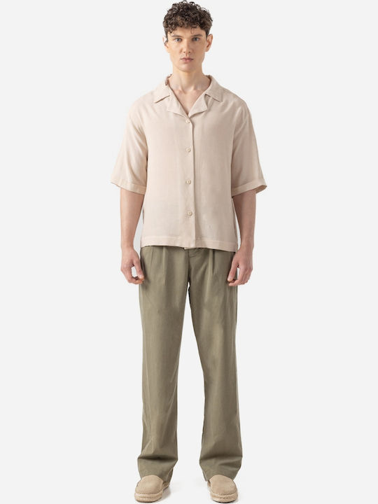 Ae Er Short Sleeve Shirt Beige