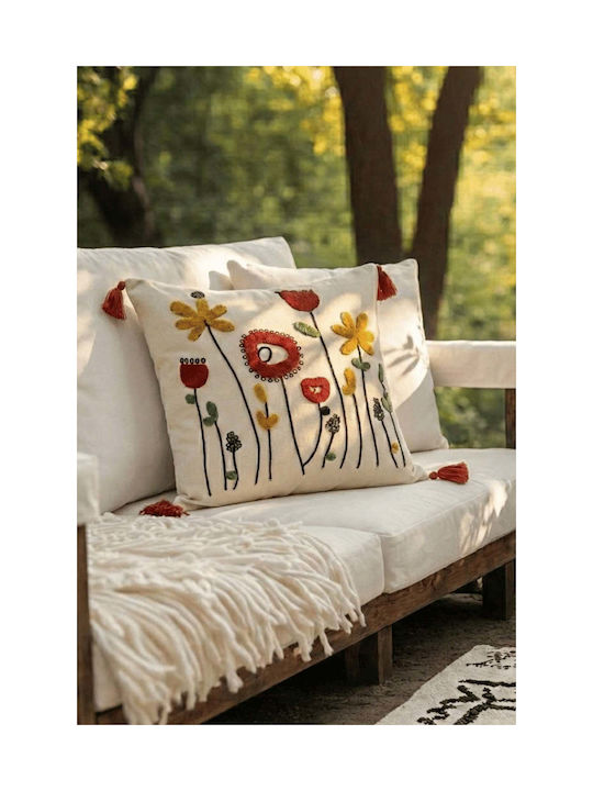 SteweHome Decorative Pillow Case Beige 42x42cm