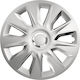Auto Gs Σετ Τάσια Αυτοκινήτου Stratos 15" 4τμχ Ασημί