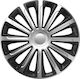 Auto Gs Set Car Hubcaps Trend 14" 4 Pieces Silver