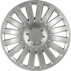 Auto Gs Τάσια Cbx 13" με Σήμα Smart 4τμχ Ασημί 34273