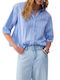 Дълъг Ръкав Дамска Риза Бял