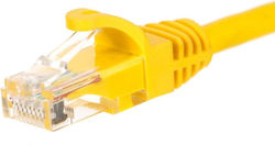 Patchcord Rj45 Netrack Molded Boot Cat 5e Utp 1m Yellow