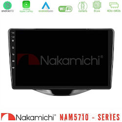 Nakamichi Nam5710 Seria 8 Core Android 13 4+64GB Toyota Aygo Citroen C1 Peugeot 108 Navigație Tabletă Multimedia 9"