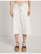 Women's Jean Bermuda White