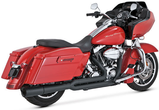Vance & Hines Motorrad Auspuffanlagen 2-1 Pro Pipe Pcx Harley Davidson '10 '16 Flt Touring Schwarz Matt Exhaust Schwarz