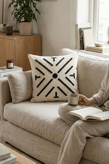 SteweHome Μαξιλαροθήκη Μπεζ 42x42εκ.