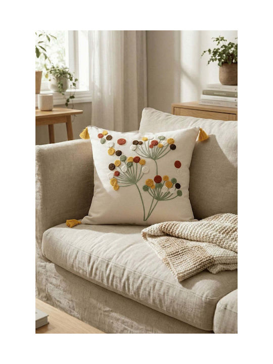 SteweHome Διακοσμητική Μαξιλαροθήκη Πολύχρωμο 42x42εκ.