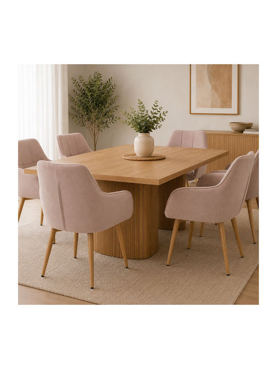 Sova Scaun Sala De Mese Catifea Maro 57x55x85cm