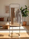 SteweHome Κρεμάστρα Δαπέδου από Μέταλλο Ασημί 44x44x123cm