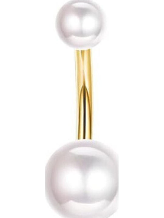 FantazyStores Ohrring Bauchnabel aus Stahl Silber