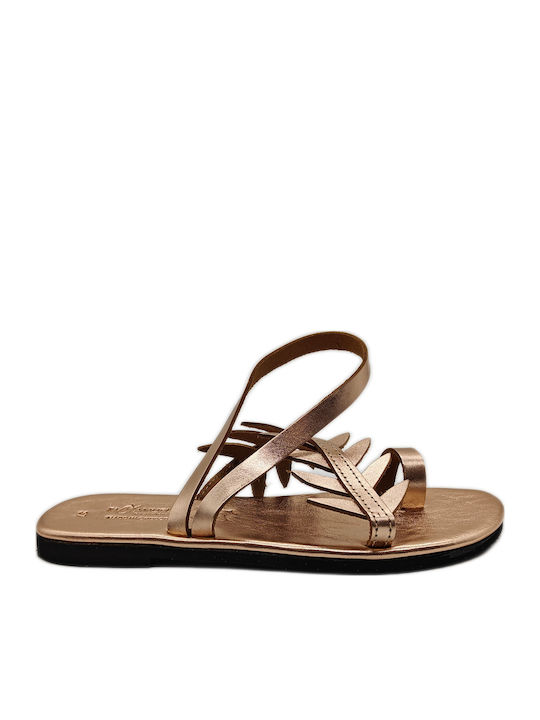 Sandals Soft Sole Straps Olive Leaves Thera Gold