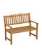 Outdoor Wooden Bench 112x64x92cm