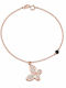 Ios Damen Armband aus Roségold 9K 17,7cm