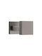 Zogometal Middle Door Lever With Rosette Pair With Mouthpiece Graphite Smoked