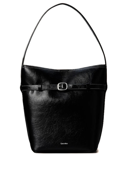 Calvin Klein Schnalle Damen Handtasche aus Kunstleder