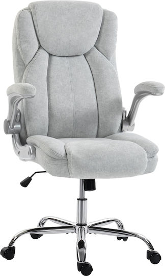 HomCom HomCom Office Chair with Adjustable Arms Cream White