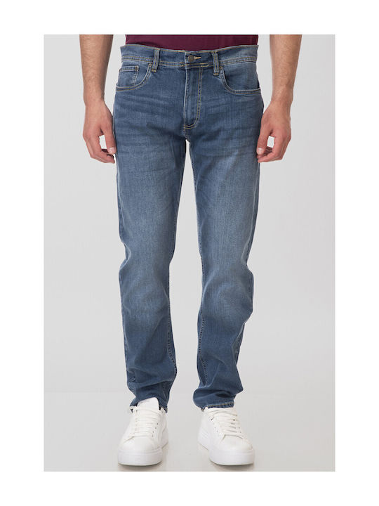 Double Ανδρικό Παντελόνι Τζιν Md Blue Denim