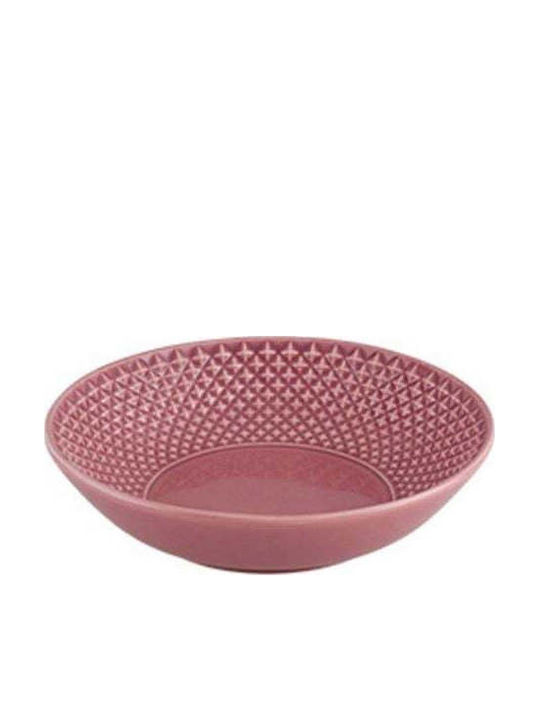 Bordallo Pinheiro Servierplatte Tief Keramik Rosa 21cm