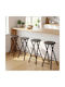Bar Stool Bed Wooden Black 34x30x70cm